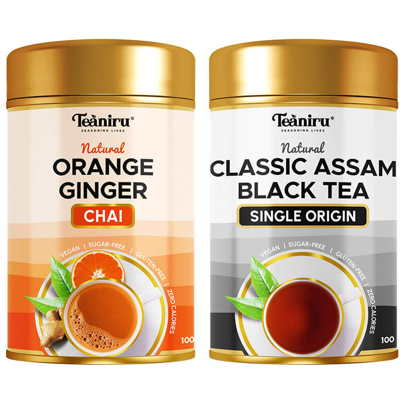 Make your own - Chai Combo Orange Ginger chai ,Classic Assam Black Tea