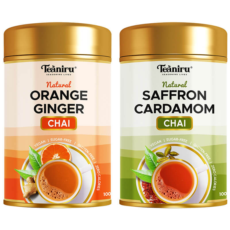 Make your own - Chai Combo orange ginger,Saffron Cardamon Chai