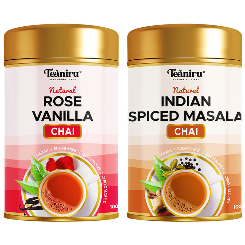 Make your own - Chai Combo Rose vanilla, Indian Spiced Masala