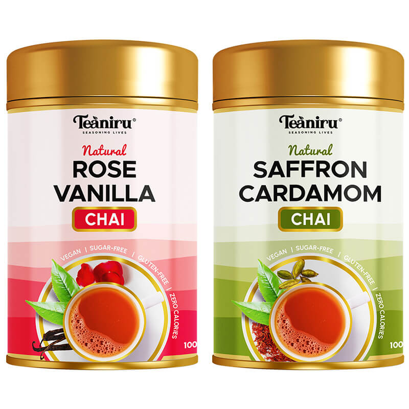Make your own - Chai Combo Rose vanilla chai, saffron Cardamom