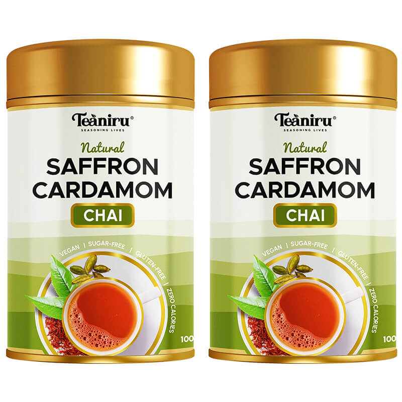 Make your own - Chai Combo -Saffron Cardamom pack of Two