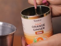 Orange Ginger Chai brewing 