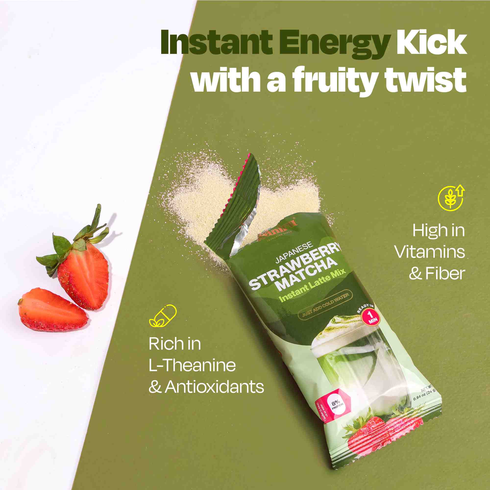 Strawberry Matcha Latte Mix